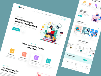 E-learning Landing Page