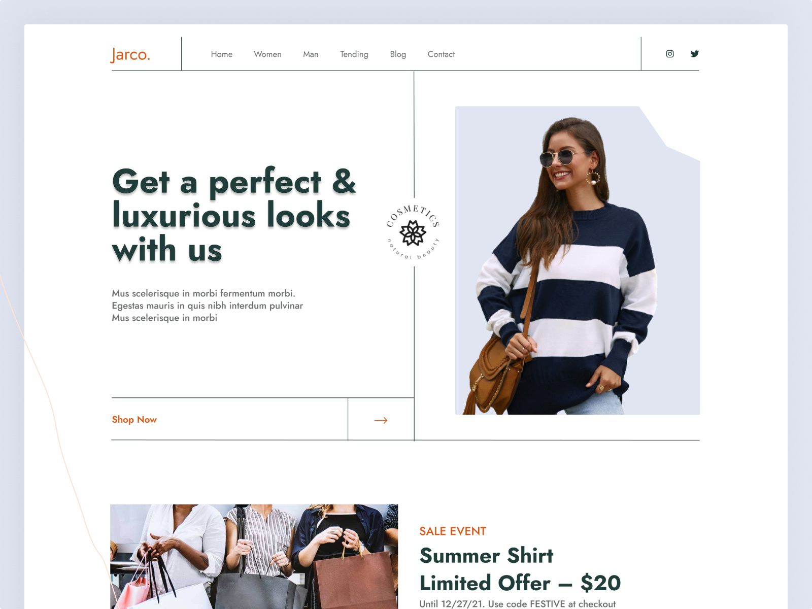 Fashion e-commerce website by Asha Moni Sarker on Dribbble