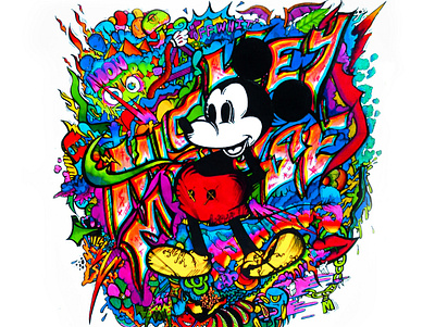 mickey doo animation art branding designing doodles graphic design illstration logo
