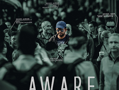 Aware (film poster) design film graphic design hacking movie movie poster poster