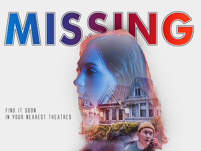 MISSING (short film poster) design film graphic design illustration lady missing movie movie poster poster thriller