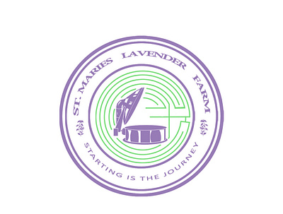 Lavender farm logo branding design graphic design illustration logo