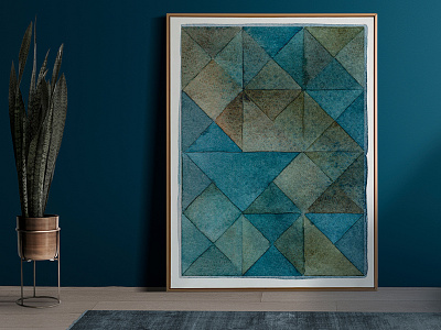 Watercolour Geometry design fashion geometry illustration interior decor minimalist pattern print prints textile texture wall art watercolour