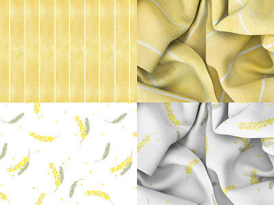 Watercolor Textile Design. bedding set botanical design fabric fashion flowers home textile illustration pattern print stripes textile watercolor