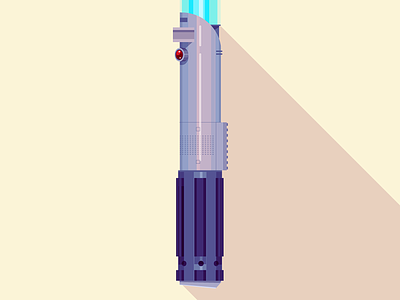 Luke's light saber (Empire Strikes Back) illustration light saber luke skywalker movies pop culture sci fi simple star wars vector