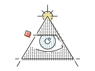 Illuminati art design digital digitalart dots dribbble graphic hello icon illustration pattern texture