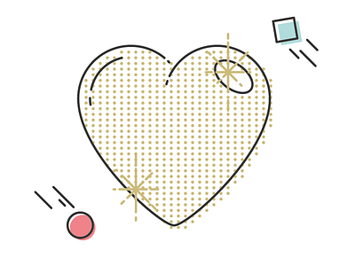 Heart art design digital digitalart dots dribbble graphic hello icon illustration pattern texture