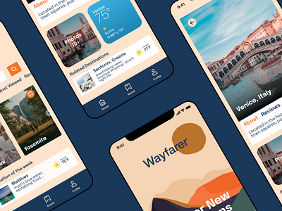 Travel Company Mobile UI Design app branding design illustration logo travel ui