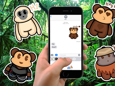 Monkey World Sticker Pack