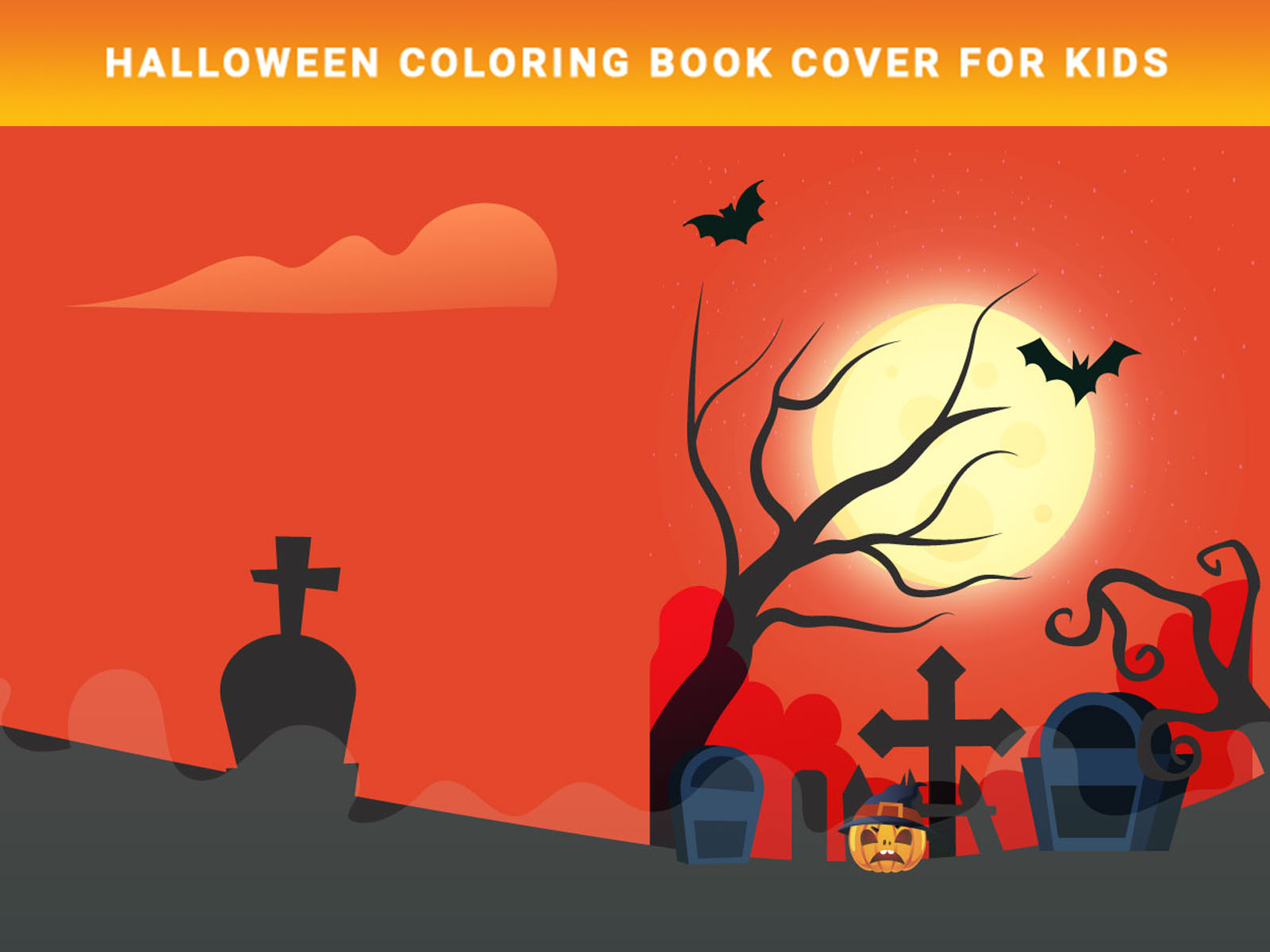 Halloween Coloring Book Cover for Kids by Pixar Graph on Dribbble