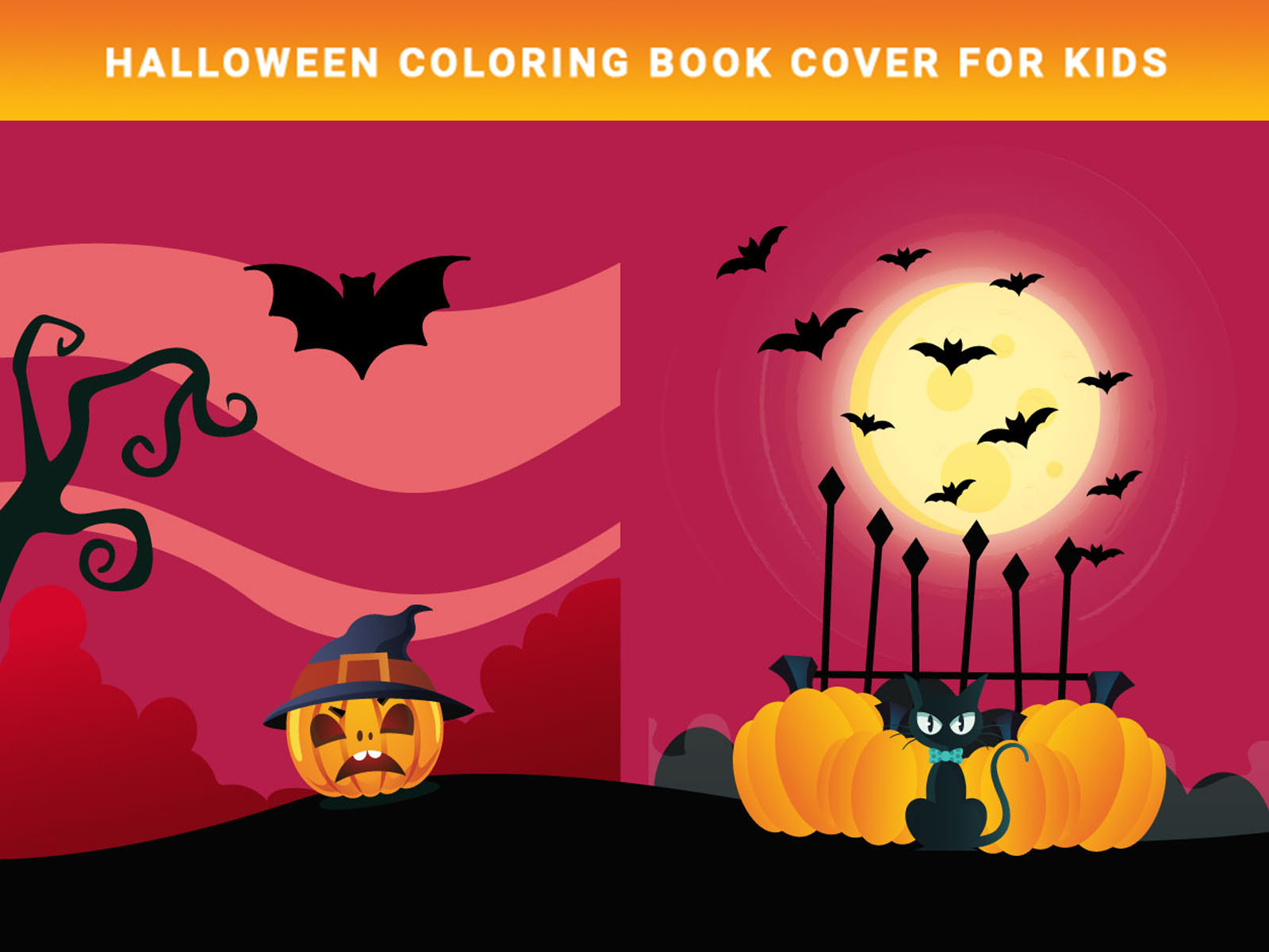 Halloween Coloring Book Cover for Kids by Pixar Graph on Dribbble