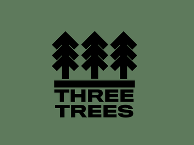 Three Trees brand branding design icon illustration logo typography