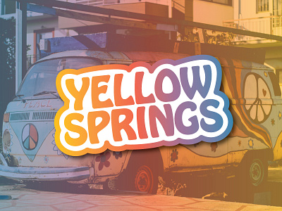 Yellow Springs Ohio derek design graphic design ohio springs sticker stickermule truninger