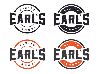 Earl's Fix It Shop brand design earl earls fix fix it identity it logo