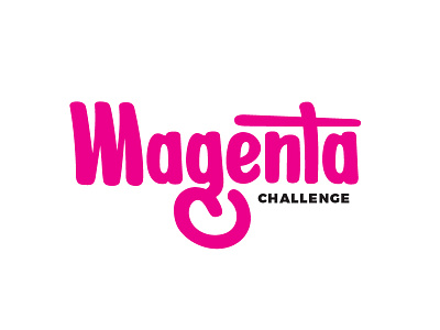 Magenta Challenge custom custom lettering custom type design graphic design lettering logo type