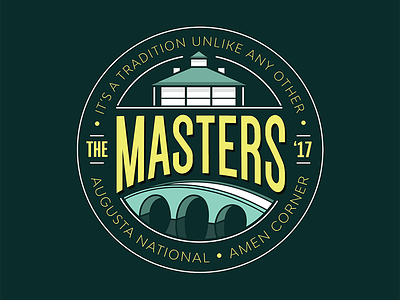 Masters Sunday design golf logo masters sunday