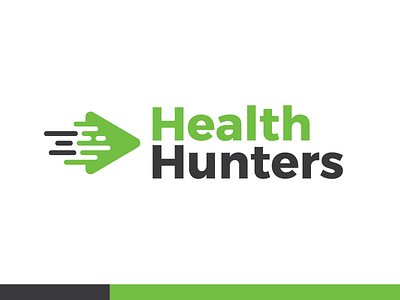 Health Hunters Logo arrow brand design graphic design health hunters icon identity logo play play button shooting arrow