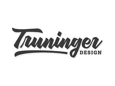 Truninger Design brand branding custom type design icon identity lettering logo script