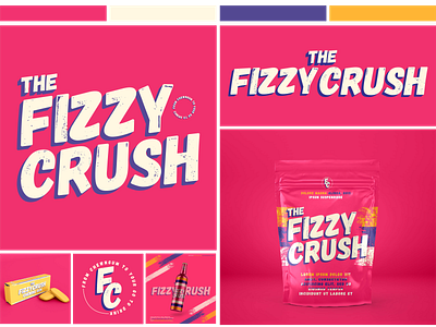 THE FIZZY CRUSH LOGO DESIGN branding brna design graphic design logo logo makers logo redesign typography vector