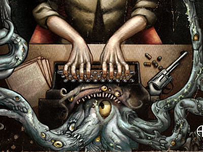 Lovecraft Collected Cover book comic graphic illustration lovecraft novel painting