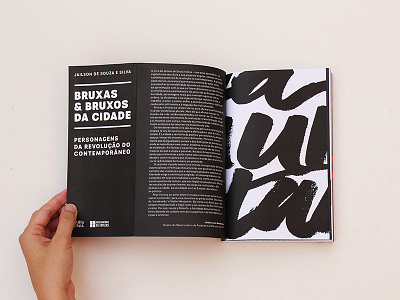 Bruxos & bruxas da cidade book editorial graphic design graphic project lettering witchcraft witches