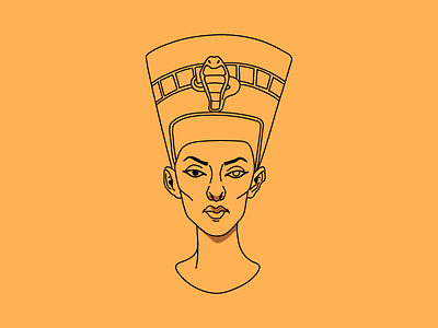 Nefertiti anciet egito egypt illustration nefertiti pharaoh queen