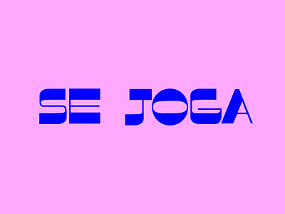 Se Joga lettering se joga slang type typography