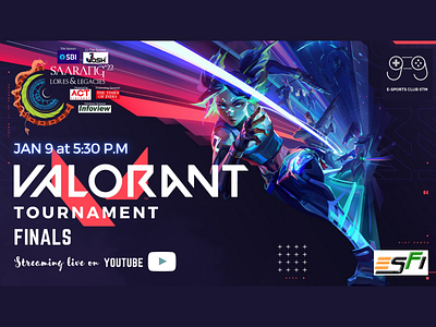 Saarang Valorant Tourney Poster poster valorant