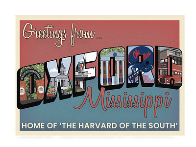 Oxford, Mississippi Postcard