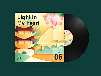 Light in My heart illustration poster scenery tower wuhan