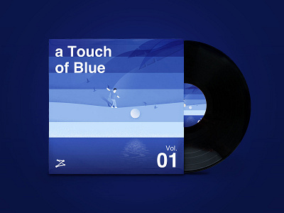 A Touch Of Blue blue cd case illustration music sad