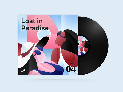 迷失天堂 | Lost in Paradise cd design fractal illustration lost music