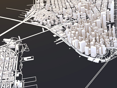 City Map 3d c4d