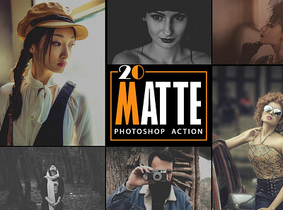 20 Matte Photoshop Actions matte effect photoshop