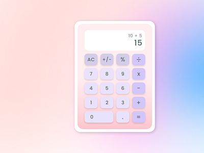 Daily UI: Calculator dailyui