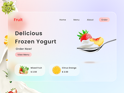 Frozen Yogurt Landing Page