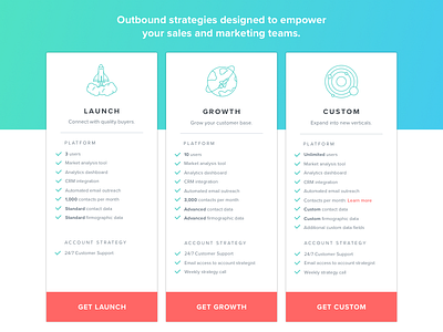 New Pricing Page