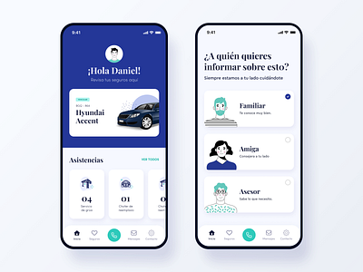 Insurance App Concept UI