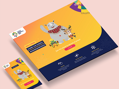 Asian Games 2018 Microsite interface ui ux web web design webdesign