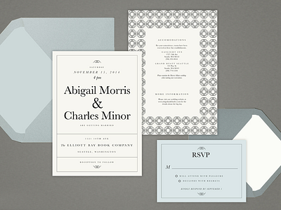 Classic Typography Wedding Invite invitation invite type typography wedding wedding invitation