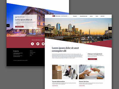 Redside Partners Website real estate ui web design website