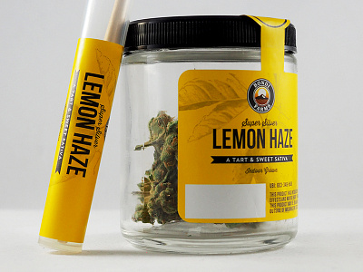 Bondi Farms Super Silver Lemon Haze cannabis label lemon marijuana packaging weed