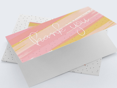 Michelle Moore Thank you Cards cards polka dots stationery thank you thank you cards watercolor