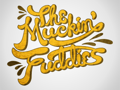 The Muckin' Fuddies design graphic design illustration lettering running sports type typography