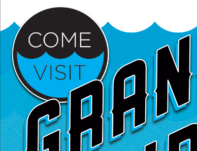 Grand Rapids Poster poster typography illustration graphic design blue cyan
