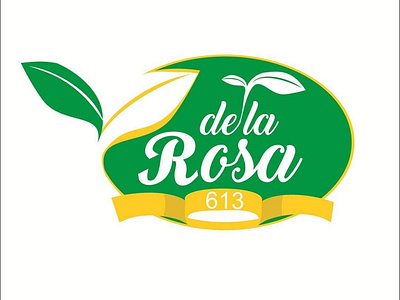 DE LA ROSA LOGO 3d animation branding graphic design logo motion graphics ui