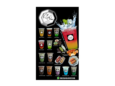KAYO CORNER BANNER 3d banner branding drink food food bavarage graphic design logo menu motion graphics