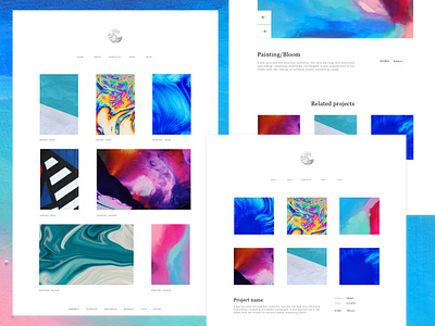 Portfolio website design art branding colors design developer inspiration typography ui vector web