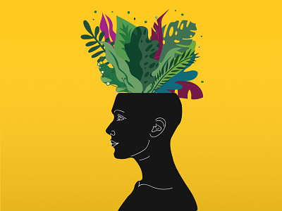 Plant your own garden art design illustration mental health