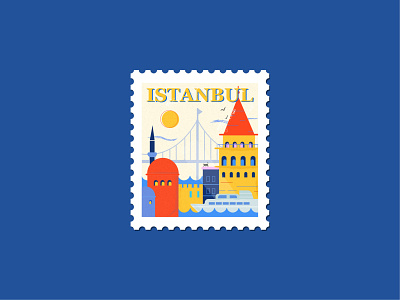 Istanbul - Dribbble Warm-Up art colors design graphic design illustration inspiration istanbul travel typography vector